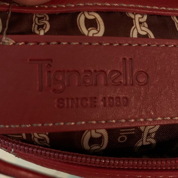 Tignanello Red Leather shoulder bag - Picture 3 of 8